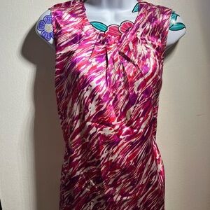 Jones New York Red Purple White Blouse